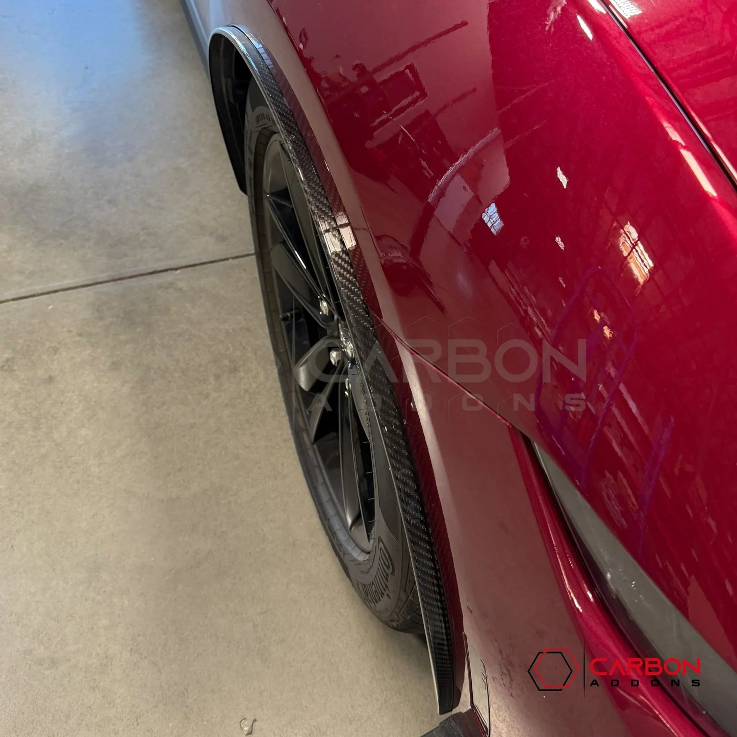 2024+ Ford Mustang Carbon Fiber Front Fender Flares (Pair)