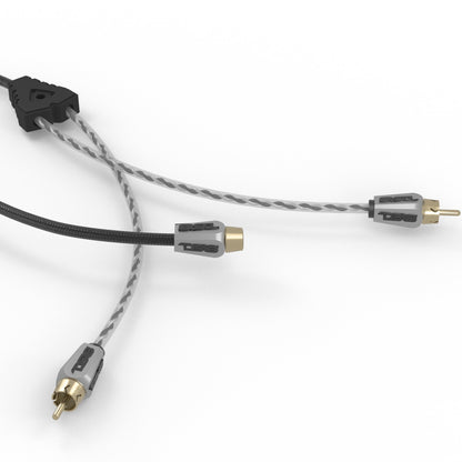 Level 3 RCA 100% Copper OFC Y Connector 1 FEMALE to 2 MALE - BLACK - RED