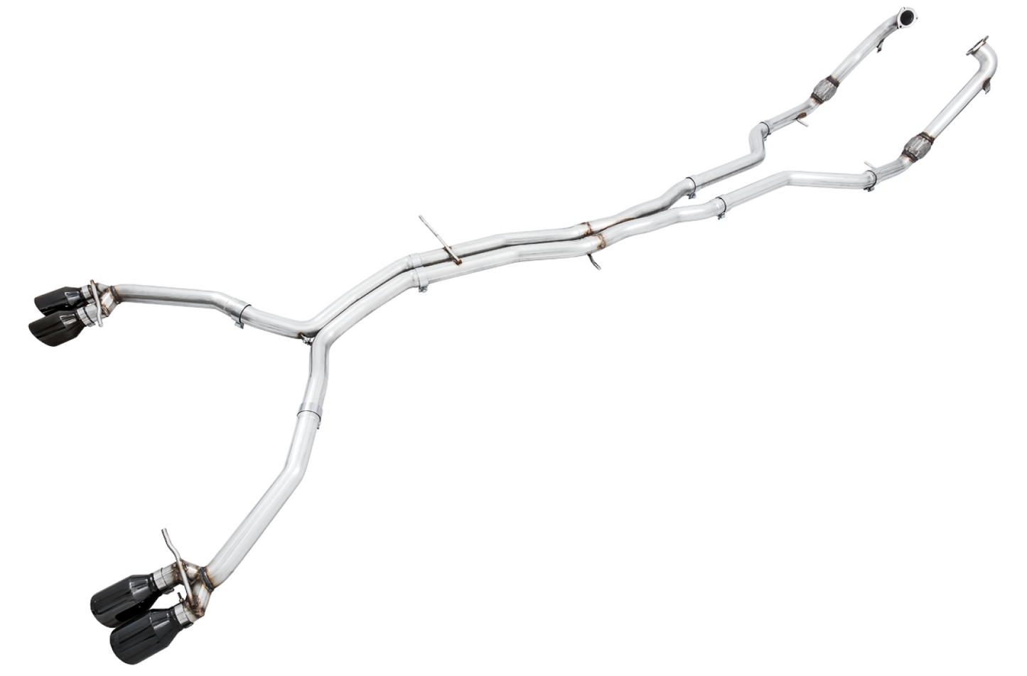 AWE Tuning Track Edition Exhaust for Audi B9 S5 Coupe - Non-Resonated - Diamond Black 90mm Tips 3010-43056