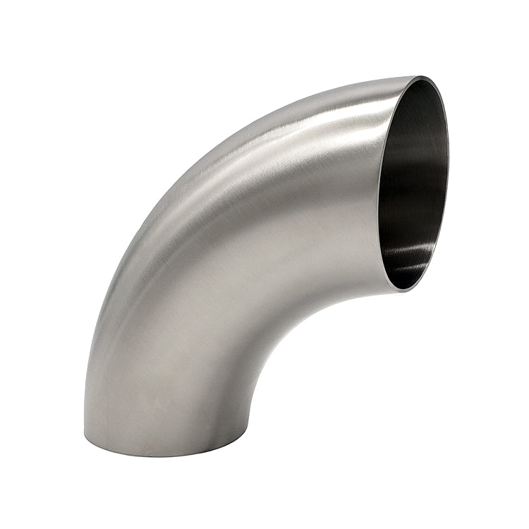 3.000" 16ga 90° Mandrel Bend - (4.500" CLR) - Brushed Finish - 304 Stainless