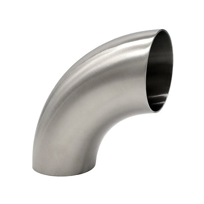 6.000" 14ga 90° Mandrel Bend - (9.000" CLR) - Brushed Finish - 304 Stainless