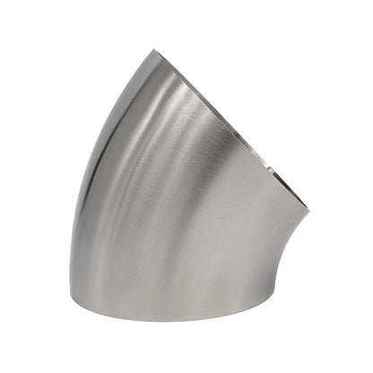 2.000" OD x 0.039" (1mm) Tight Radius 45° Mandrel Bend - (2.200" CLR) - CP1 Titanium