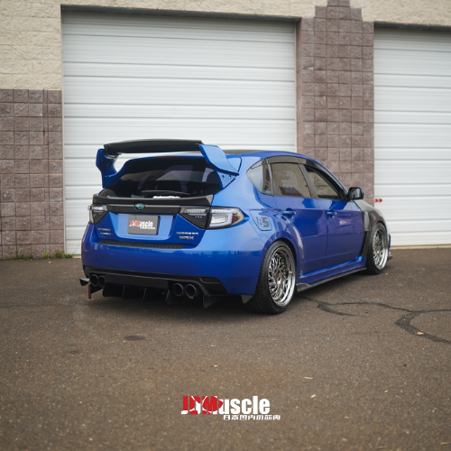 JDMuscle 08-14 WRX/STI VS Style Spoiler ABS / Paint Matched / Partial Carbon Fiber w/ Brake Lights - Return