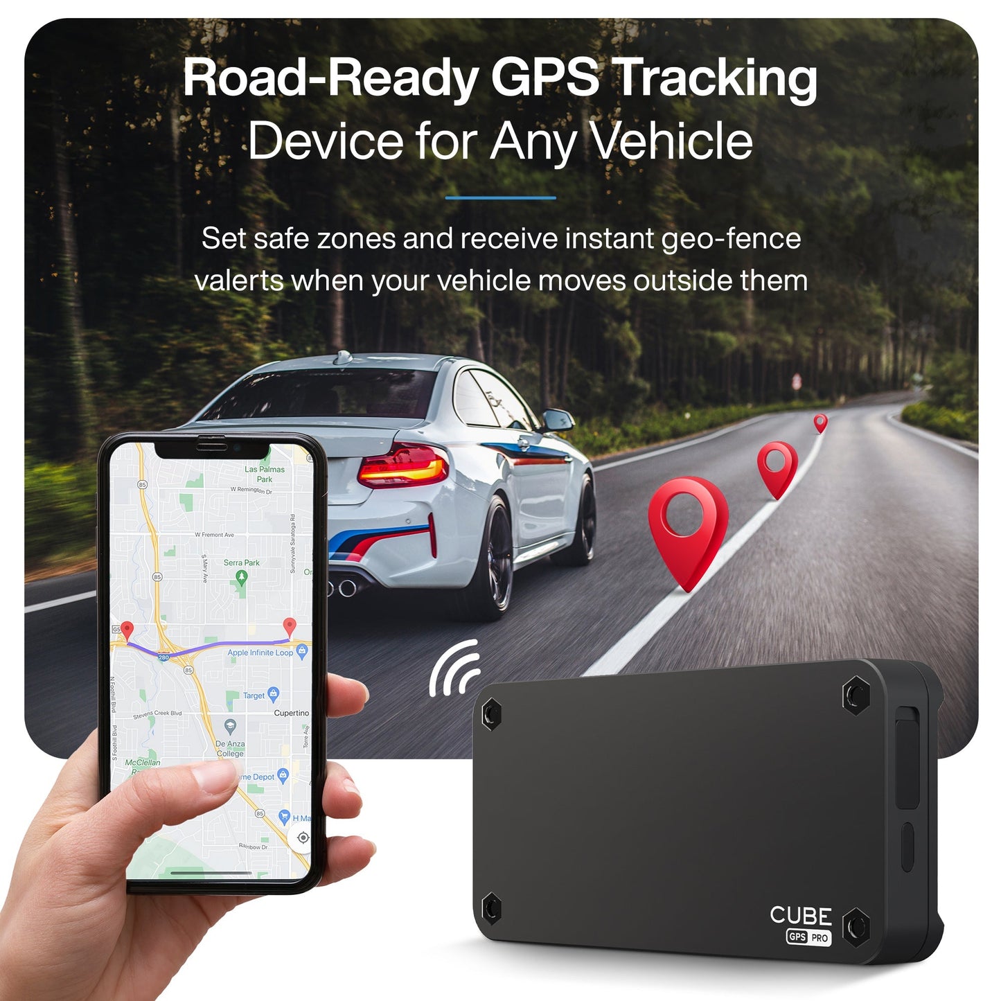Cube GPS Magnetic Tracker| 4G LTE | Cube Tracker