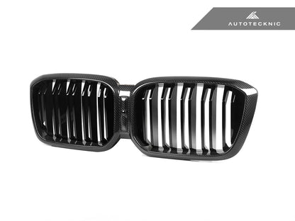 AutoTecknic Dry Carbon Fiber Dual-Slats Front Grille Set - G01 X3 LCI | G02 X4 LCI