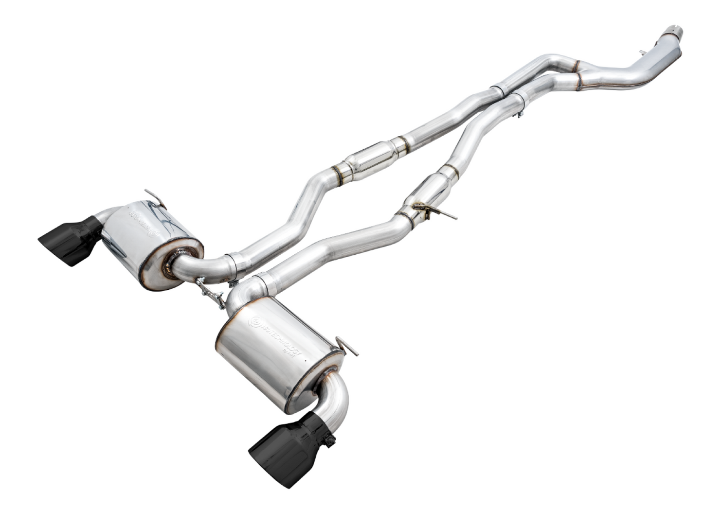AWE Tuning Resonated Touring Edition Exhaust for A90 Supra - 5" Diamond Black Tips 3015-33132
