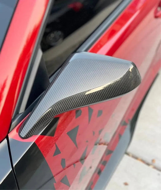 [2pcs Set] Carbon Fiber Mirror Cover for Chevy Camaro 2010-2015