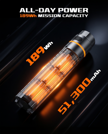 RovEdge Mk-I | Starlink Mini Battery Pack | 189Wh Portable Power Tripod