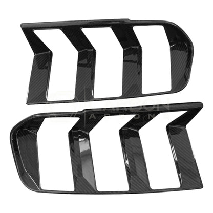 Real Carbon Fiber Taillight Trim Covers for 2024+ Ford Mustang