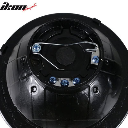 Universal 7In Round Chrome With RGB Halo Projector Headlights H4