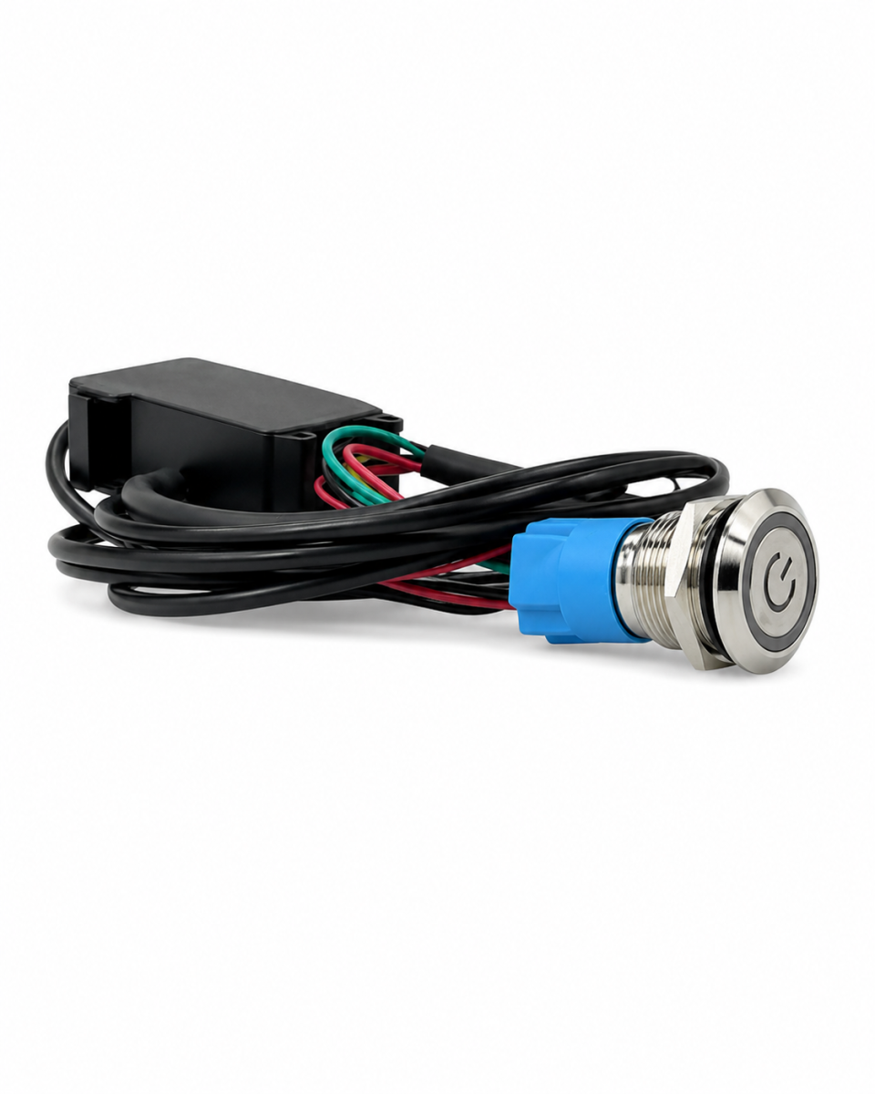 Granatelli Billet Illuminated Exhaust Cutout Push Button- "CHROME" -303512CHR