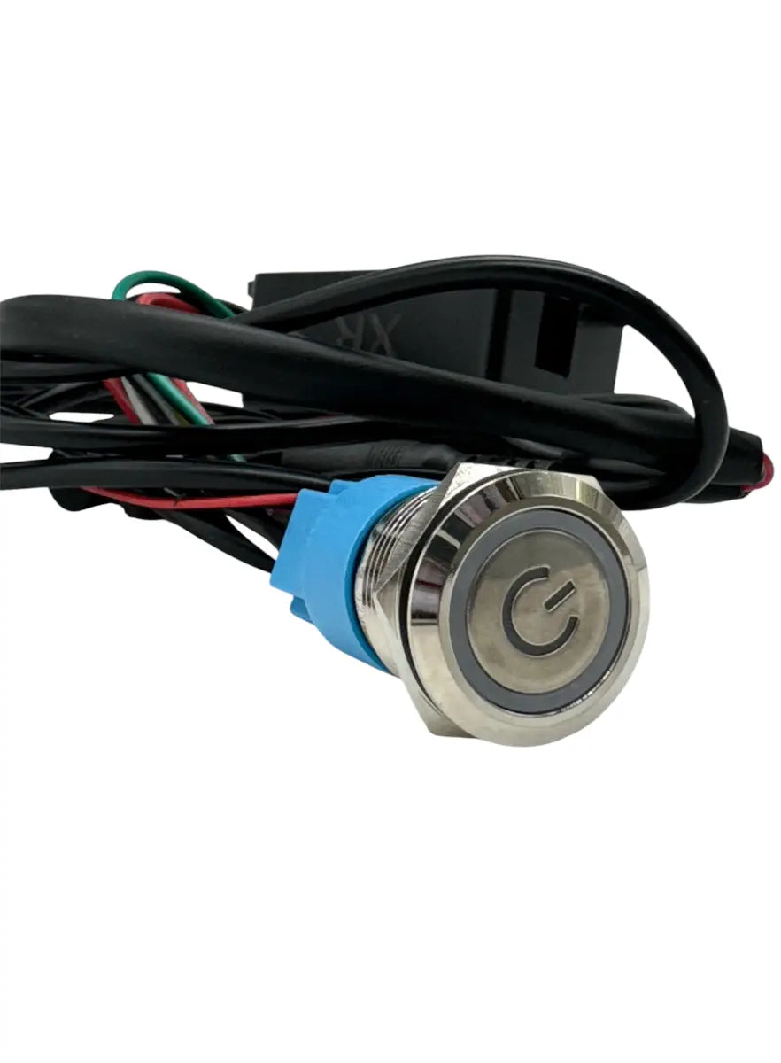 Granatelli Billet Illuminated Exhaust Cutout Push Button- "CHROME" -303512CHR