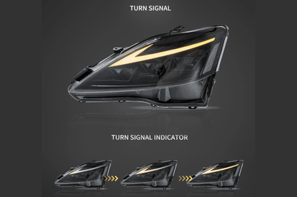 Lexus IS250/IS250C/IS350/IS220d & ISF(XE20) Smoked Matrix Projector Headlights (2006-2014)