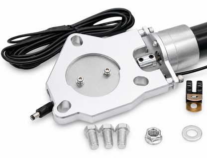 Granatelli 3-Inch Single Round Electronic Stainless Steel Weld-In Exhaust Cutout Kit – 307530
