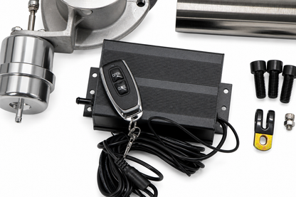 Granatelli 3-Inch Single Round Vacuum/Pressure-Controlled Electronic Stainless Steel Weld-In Exhaust Cutout Kit – 309630
