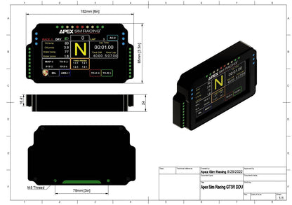 GT3R 5" DDU Sim Racing Display V2