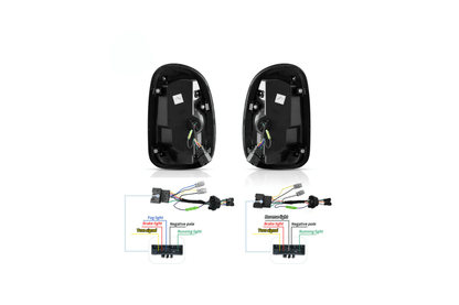Mini Cooper - Red and Smoked - LED Tail Lights Upgrade (2010-2016)