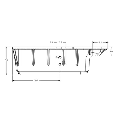 2003-2010 Ford 6.0L/6.4L w/ 5R110 Transmission Heavy-Duty Cast Aluminum Deep Transmission Pan ppepower