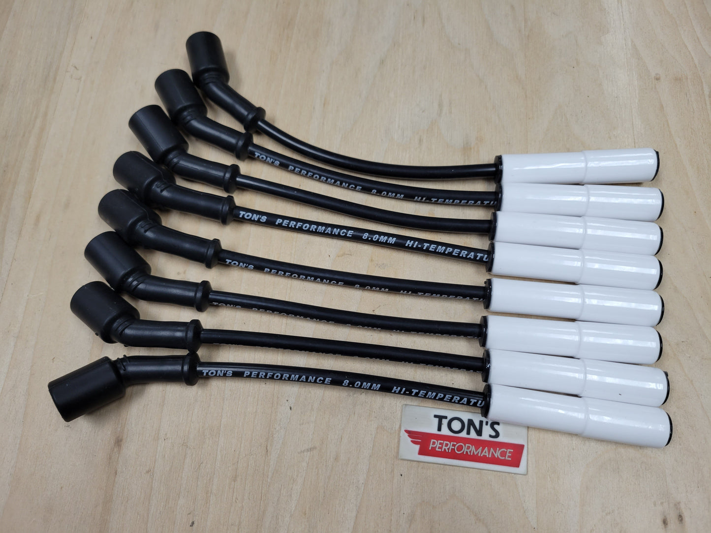 Ceramic LS GM 8mm spark plug wires for sedans or trucks
