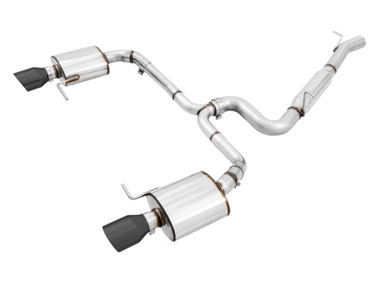 AWE Tuning Touring Edition Exhaust for VW Golf Alltrack / Sportwagen 4Motion - Diamond Black Tips 3015-33098