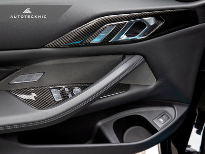 AutoTecknic Dry Carbon Window Switch Panel Trim Set - BMW G82 M4