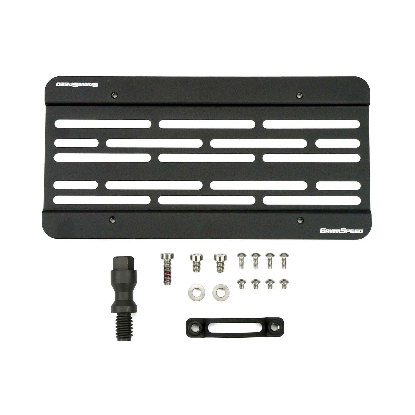 GrimmSpeed License Plate Relocation Kit - 2016-18 Ford Focus RS GRM094070