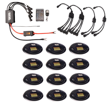 Pure White 36 LED Plug & Play Extreme Brightness Rock Light Kit