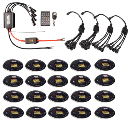 Pure White 36 LED Plug & Play Extreme Brightness Rock Light Kit