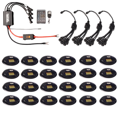 Pure White 36 LED Plug & Play Extreme Brightness Rock Light Kit