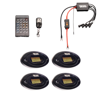 Pure White 36 LED Plug & Play Extreme Brightness Rock Light Kit