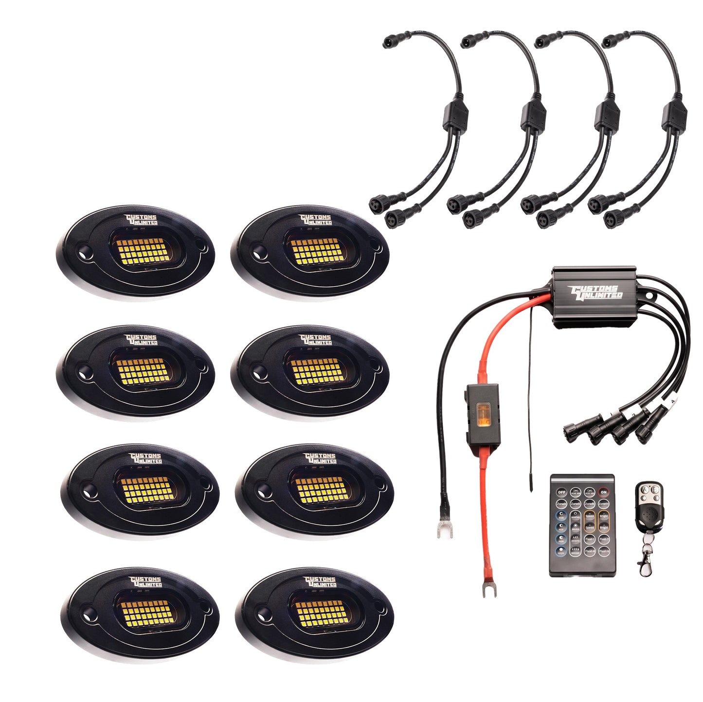 Pure White 36 LED Plug & Play Extreme Brightness Rock Light Kit