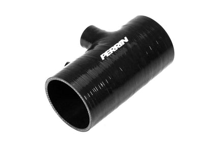 Perrin [22-24 WRX, 20-25 LGT/OBXT] Black 3in Turbo Inlet Hose w/ Nozzle (Short) | PSP-INT-426BK