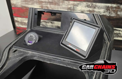 3D Printed Holley EFI 3.5 Inch Terminator X / Sniper Screen Center Console Mount for 1979-1986 Ford Mustang Fox body - CarChains3d