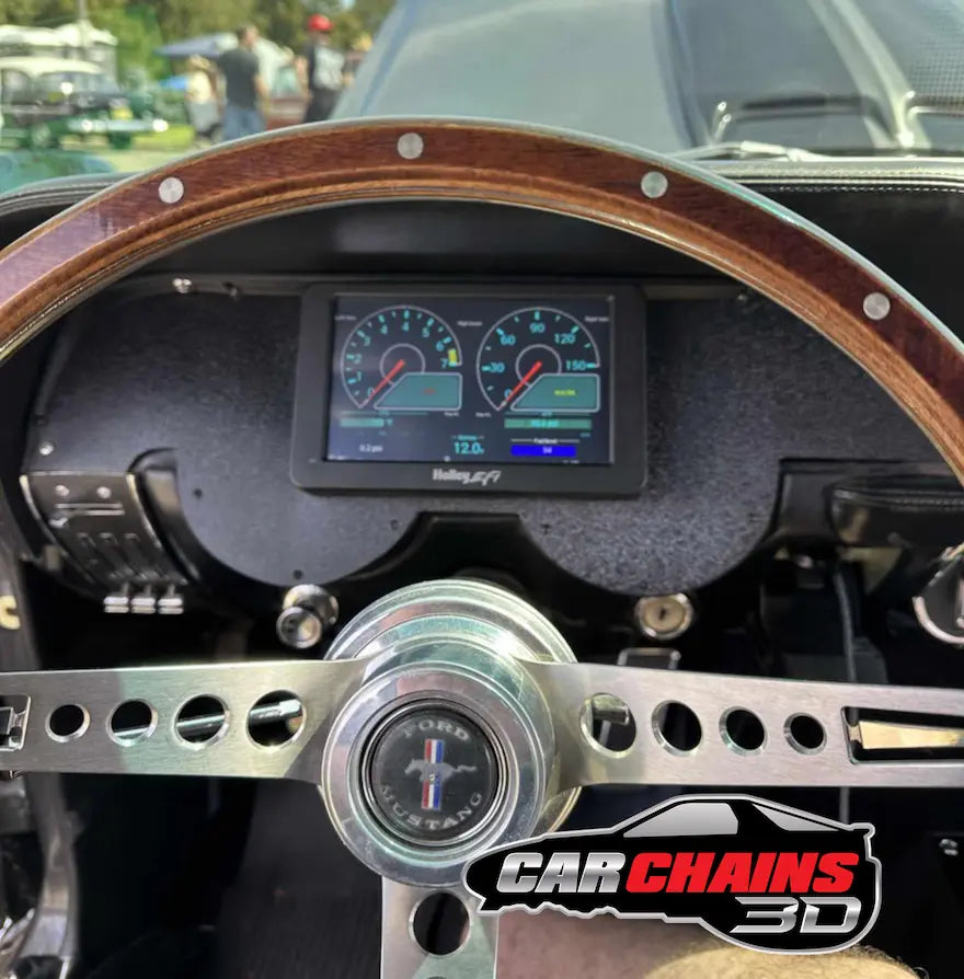 3D Printed Digital Dash Bezel for 1967-1968 Ford Mustang - CarChains3d