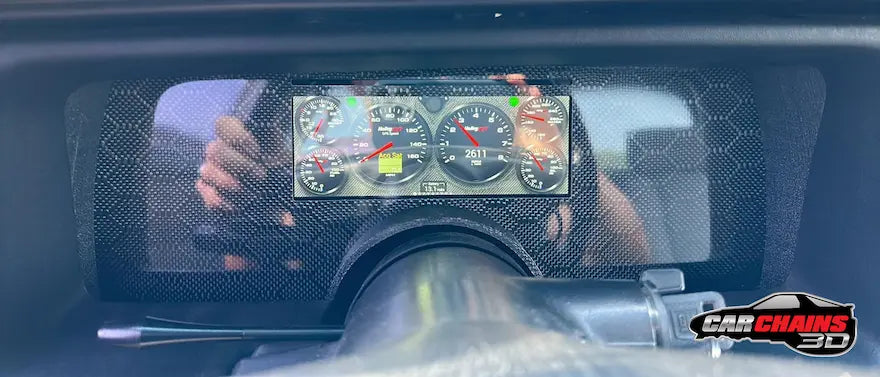 3D Printed Digital Dash Bezel for 1990-1992 Late 3rd Gen Chevrolet Camaro - CarChains3d