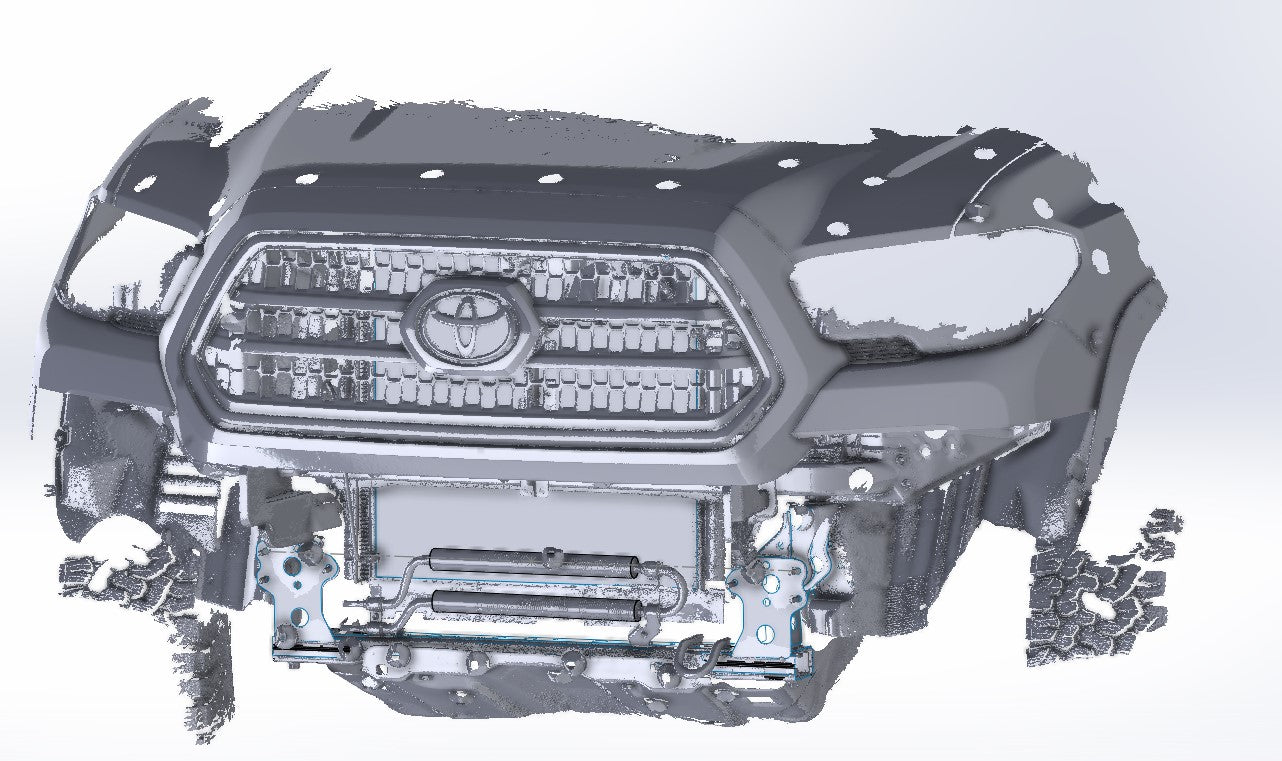 3D Scan: 2016-2023 Toyota Tacoma Front Bumper (TRD Off-Road)