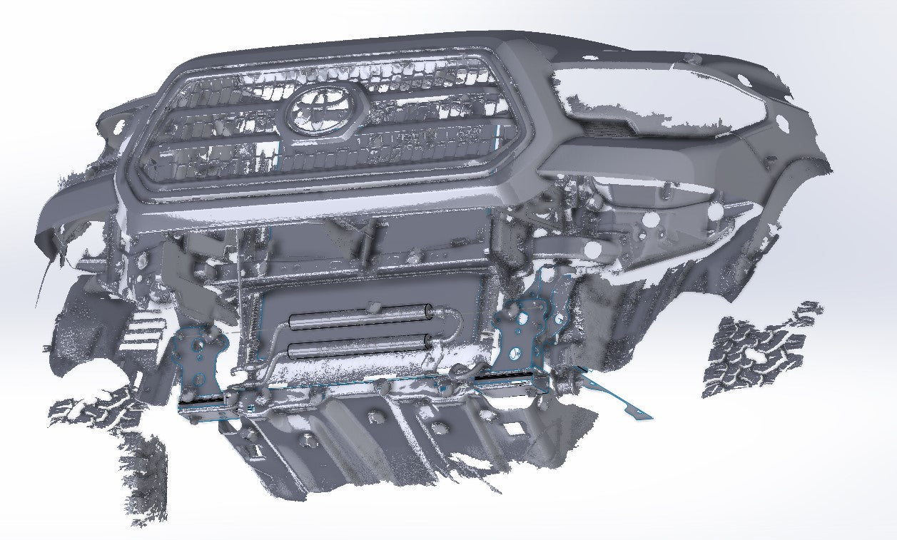 3D Scan: 2016-2023 Toyota Tacoma Front Bumper (TRD Off-Road)