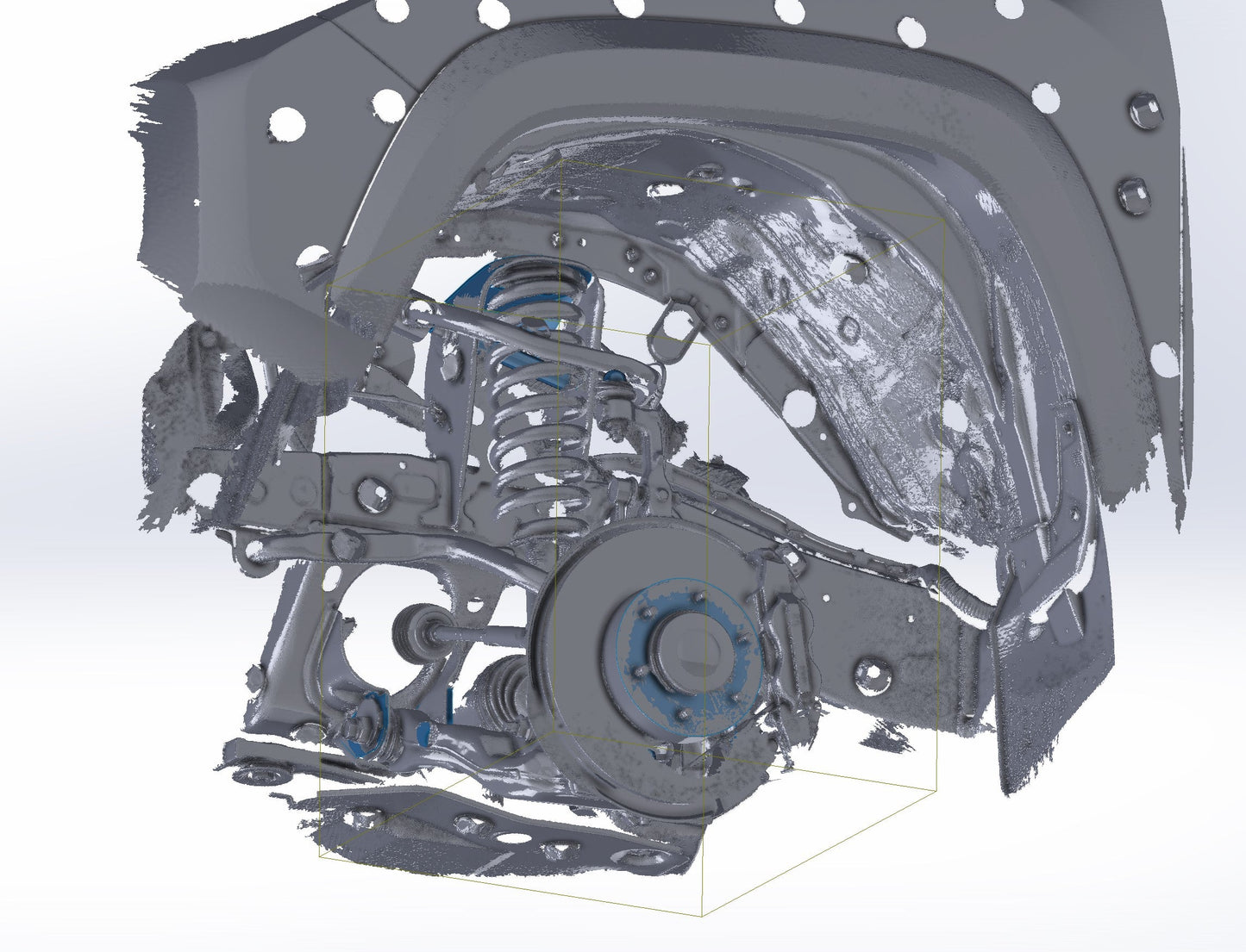 3D Scan: 2016-2023 Toyota Tacoma Front Suspension (TRD Off-Road)