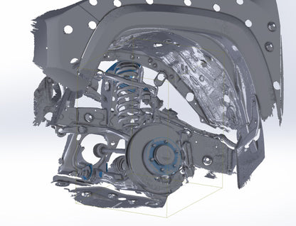 3D Scan: 2016-2023 Toyota Tacoma Front Suspension (TRD Off-Road)