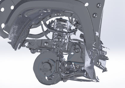 3D Scan: 2016-2023 Toyota Tacoma Front Suspension (TRD Off-Road)