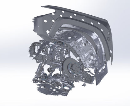 3D Scan: 2016-2023 Toyota Tacoma Front Suspension (TRD Off-Road)