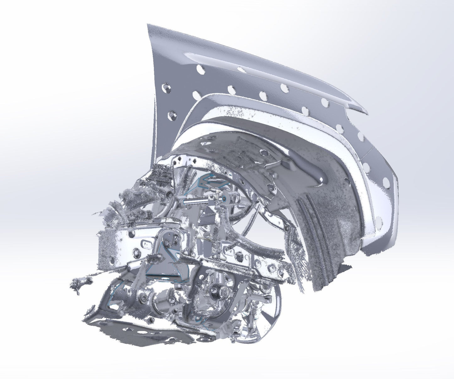 3D Scan: 2016-2023 Toyota Tacoma Front Suspension (TRD Off-Road)