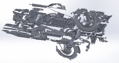 3D Scan: 2016-2023 Toyota Tacoma Rear Suspension and Underside (TRD Off-Road)