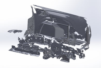 3D Scan: 2016-2023 Toyota Tacoma Rear Wheel Well and Suspension (TRD Off-Road)