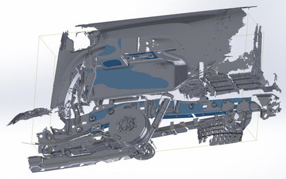 3D Scan: 2016-2023 Toyota Tacoma Rear Wheel Well and Suspension (TRD Off-Road)