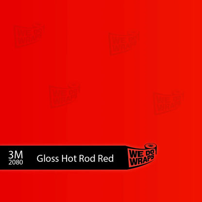 3M Gloss Hot Rod Red Tesla Charge Port Wrap | Model X