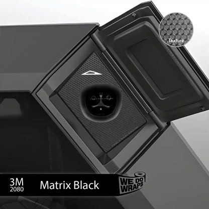 3M Matrix Black Tesla Charge Port Wrap | Cybertruck