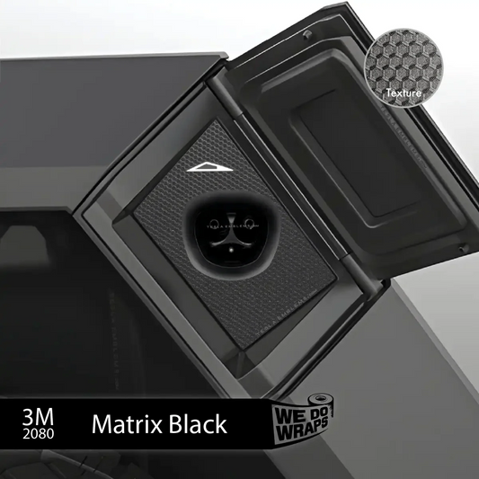 3M Matrix Black Tesla Charge Port Wrap | Cybertruck