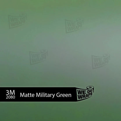 3M Matte Military Green Tesla Steering Wheel Wrap | M3 2017-Jan 2024