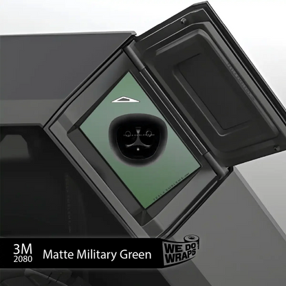 3M Matte Military Green Tesla Tesla Charge Port Wrap | Cybertruck
